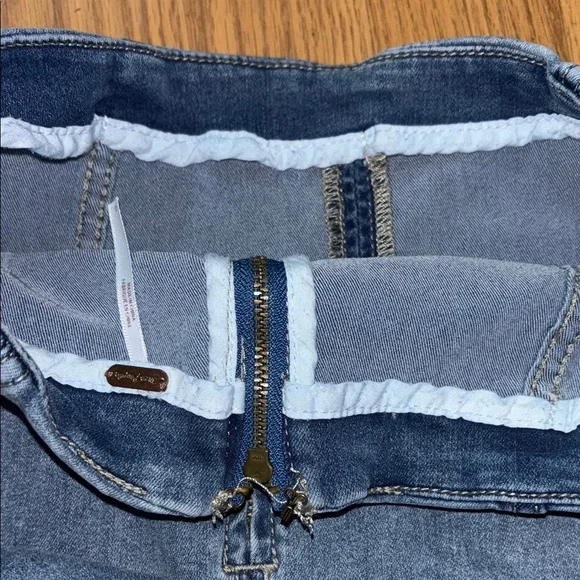 Free People Denim Mini Skirt Size 6 EUC - Picture 8 of 9